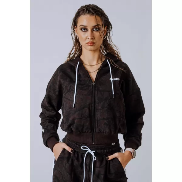  Hanorac cu fermoar POWER 895 DARK BROWN CAMO Nebbia 