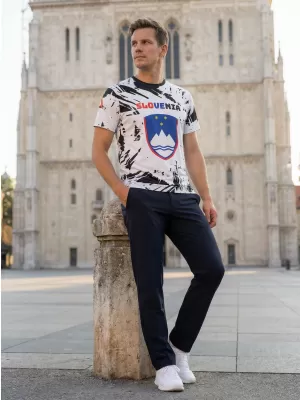 Tricou premium pentru bărbați ALTISPORT VOJ/ALM036SI/TR01 ABSTRACTIZARE