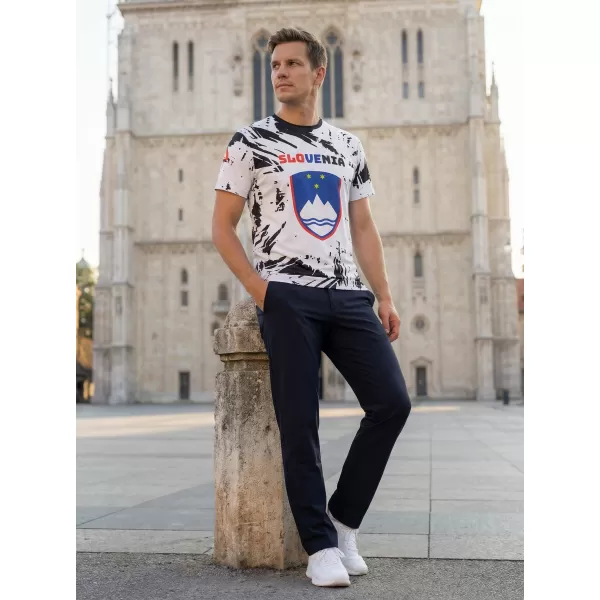  Tricou premium pentru bărbați ALTISPORT VOJ/ALM036SI/TR01 ABSTRACTIZARE 