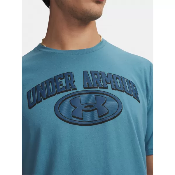  Tricou pentru bărbați UNDER ARMOUR UA M WM LOCKER TAG SS 6012778-466 ALBASTRU 