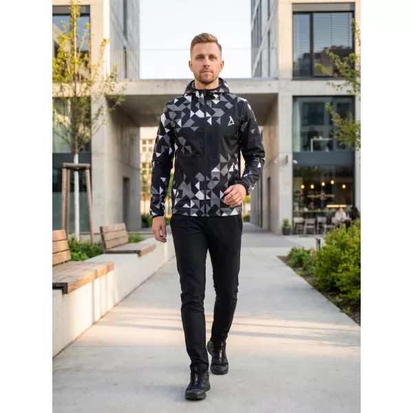  Jachetă softshell premium pentru bărbați ALTISPORT VOJ/ALM108JACK01 NEGRU 