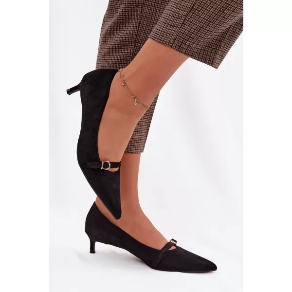  Pompe de damă cu toc BOTO PIRELA 42038 NEGRU 