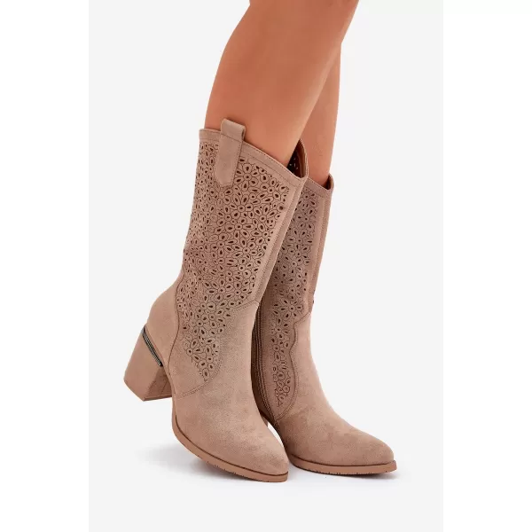  Cizme de dama S.BARSKI HY51-238 BEJ 