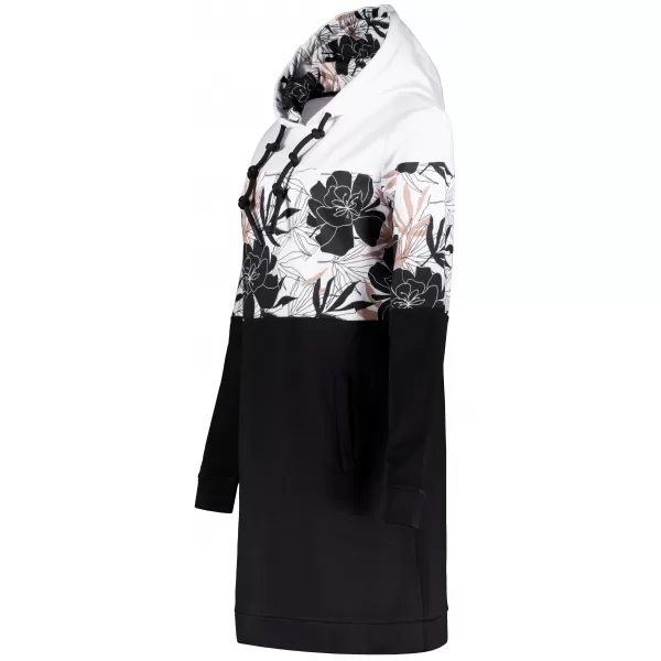  Hanorac de dama ALTISPORT HETHER NEGRU/ALB 