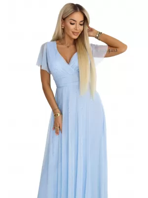 Rochie NUMOCO 635-6 ALBASTRU AZURIU
