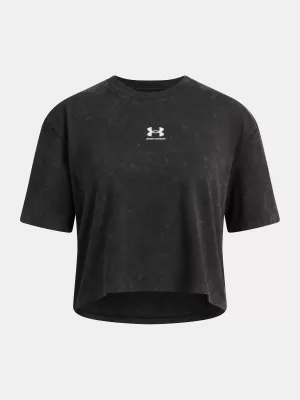Tricou fetita UNDER ARMOUR UA G RIVAL WASH SS 6011673-001 NEGRU