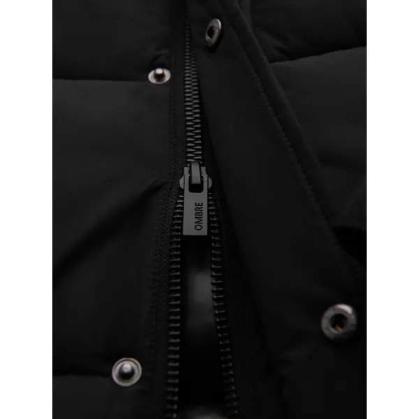  Geaca de iarna pentru barbati OMBRE OM-JALJ-0309 NEGRU 