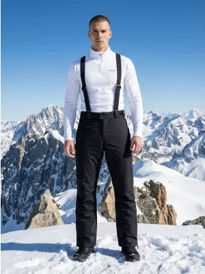 Pantaloni de schi pentru bărbați ALTISPORT REVOZ NEGRU