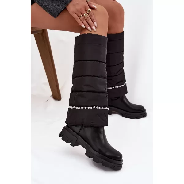  Cizme de dama BOTO IRVETTE 40092 NEGRU 
