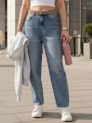 Pantaloni de dama DSTREET UY2886 ALBASTRU
