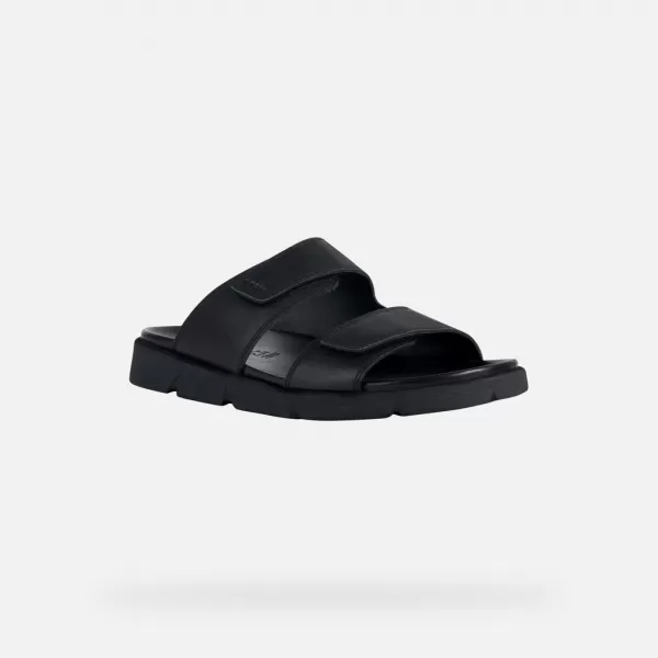  Papuci pentru bărbați GEOX XAND 2S G002593 NEGRU 