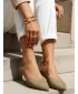 Pantofi de dama DSTREET ZY1350 CARAMEL