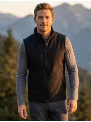 Vestă softshell pentru bărbați ALTISPORT NoPrint NP/ALM865 NEGRU