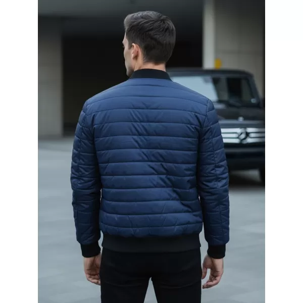  Jachetă pentru bărbați DSTREET TX4419 ALBASTRU ÎNCHIS 