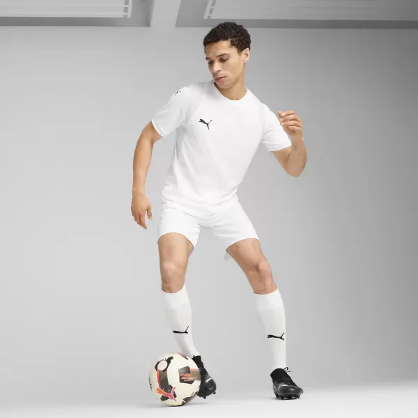  Pantaloni scurți pentru bărbați PUMA TEAMCUP SHORTS 706275-04 PUMA ALB/PUMA NEGRU 
