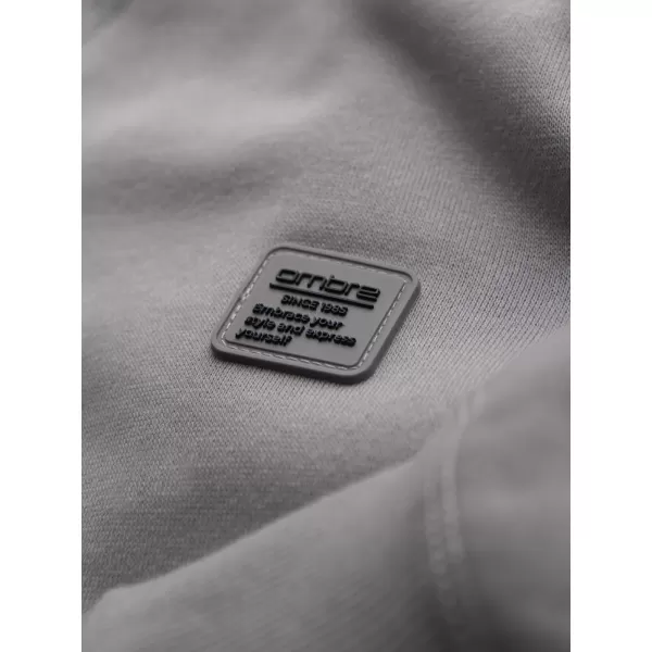  Hanorac pentru bărbați OMBRE OM-SSNZ-0243 GRI 