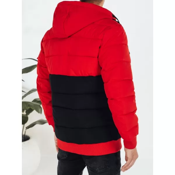  Jachetă pentru bărbați DSTREET TX5100 NEGRU/ROSU 