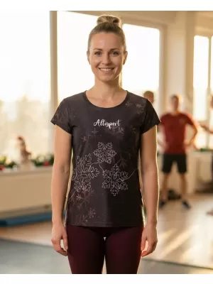 Tricou de Crăciun premium pentru femei ALTISPORT VOJ/ALWVN8TR06 MARO