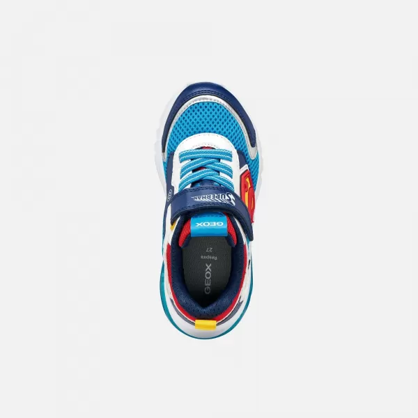  Adidași pentru băieți GEOX CIBERDRON J65LBB01454C4320 ALBASTRU 