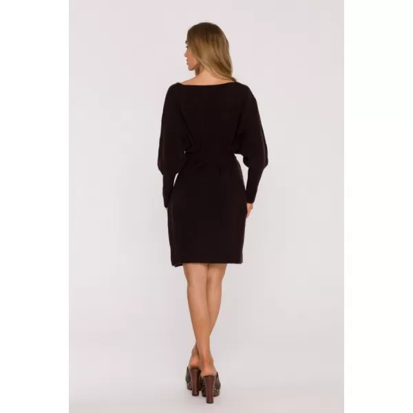  Rochie MOE M631 CIOCOLATĂ 