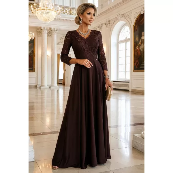  Rochie NUMOCO 309-14 CIOCOLATĂ 