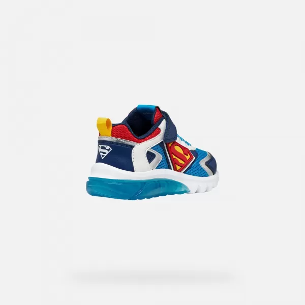  Adidași pentru băieți GEOX CIBERDRON J65LBB01454C4320 ALBASTRU 