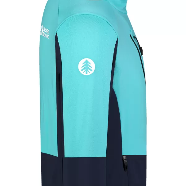  Hanorac powerfleece pentru bărbați NORDBLANC GROAN NBWFM8282 ALBASTRU DESCHIS 