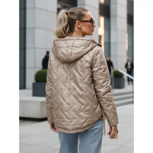  Geaca de dama DSTREET TY5633 CARAMEL 
