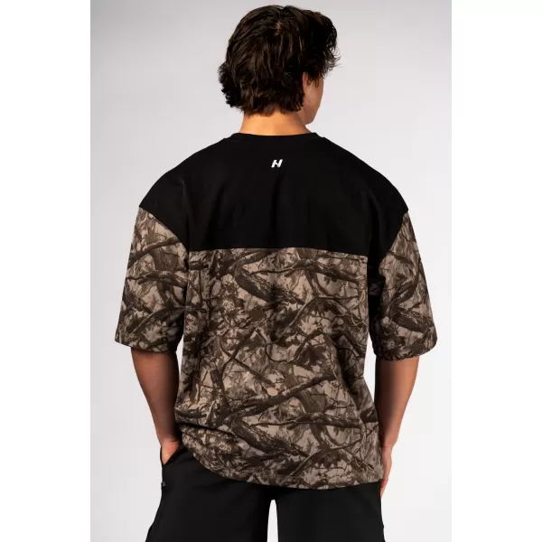  Tricou supradimensionat POWER 898 LIGHT BROWN CAMO Nebbia 