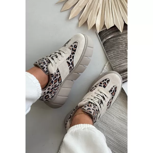  Adidași de damă VINCEZA LEOPARDO BEJ 