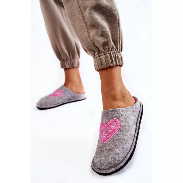  Papuci de damă BIG STAR KK276020 GRI/ROZ Pantofi Big Star 