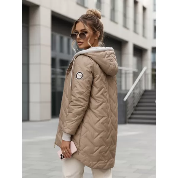 Geaca de dama DSTREET TY5612 CARAMEL 