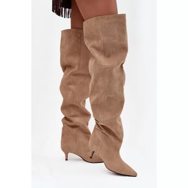  Cizme de dama BOTO YSOLIENNE 39874 KAKI 
