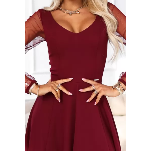  Rochie NUMOCO 640-1 BURGUNDIA 