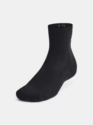 Șosete UNDER ARMOUR UNISEX UA TC QTR (3 PÁRY) 1386372-001 NEGRU