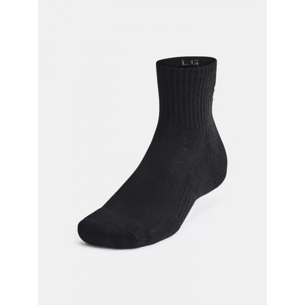  Șosete UNDER ARMOUR UNISEX UA TC QTR (3 PÁRY) 1386372-001 NEGRU 