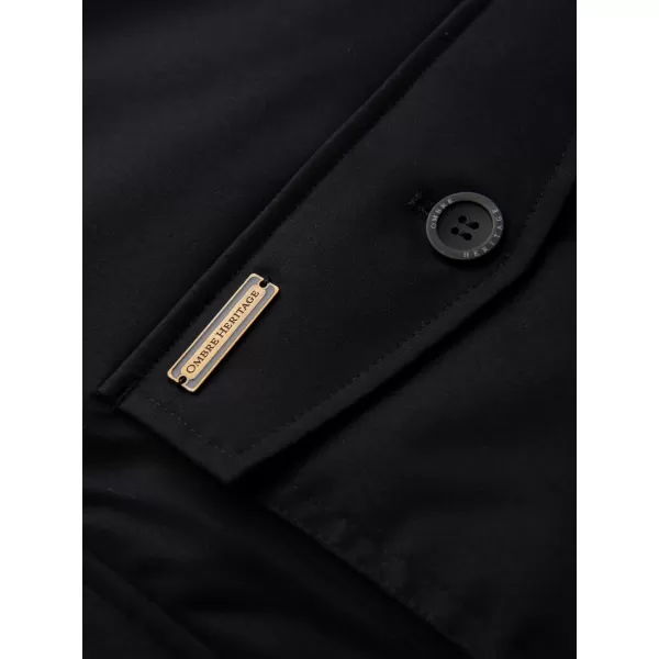  Parka pentru bărbați OMBRE OM-JAPJ-0287 NEGRU 