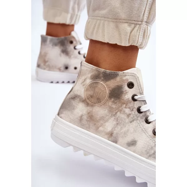  Adidași de damă BIG STAR LL274047 WHITE/OLIVE Big Star Pantofi 