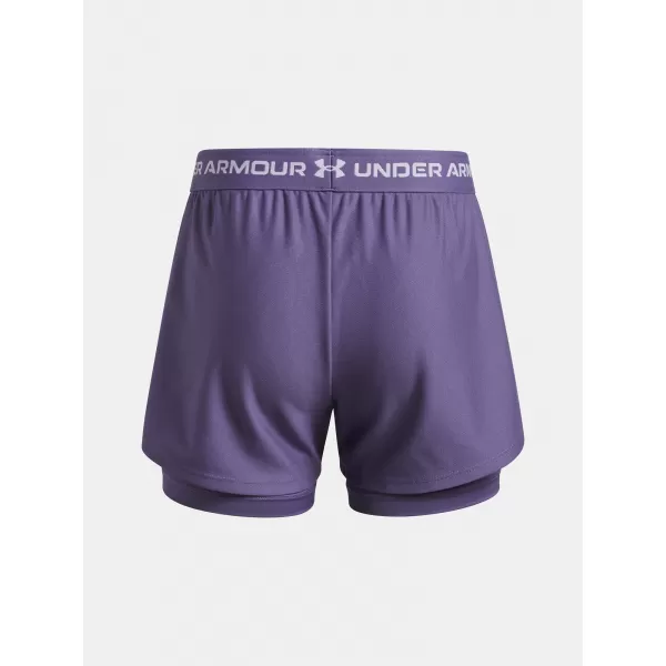  Pantaloni scurți pentru fete UNDER ARMOUR UA TECH PLAY UP 2N1 SHORT 6004985-520 VIOLET 