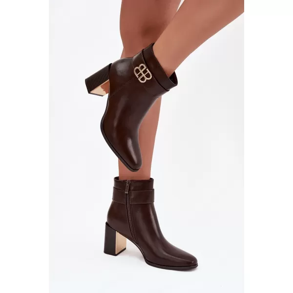  Pantofi de dama cu toc BOTO GALINNE 40566 MARO 