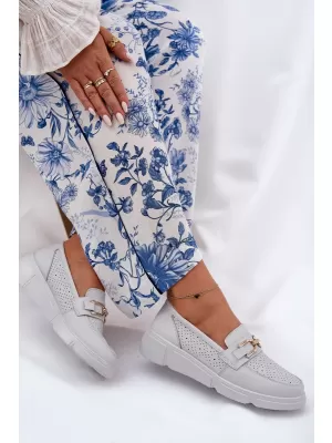 Mocasini de dama VINCEZA 88007 ALB