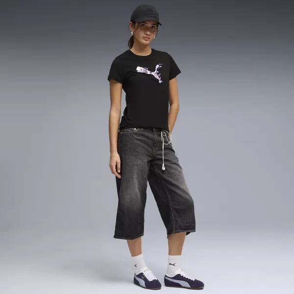  Tricou pentru femei PUMA GRAPHICS TEE 3 691912_01 PUMA NEGRU 