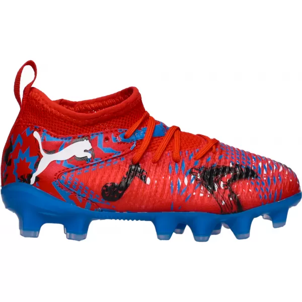  Pantofi pentru copii PUMA FUTURE 8 MATCH PLAY FG/AG JR 108750-01 PIXELI ROȘU/NEGRU/ALBASTRU/ROZ 