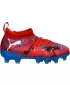 Pantofi pentru copii PUMA FUTURE 8 MATCH PLAY FG/AG JR 108750-01 PIXELI ROȘU/NEGRU/ALBASTRU/ROZ