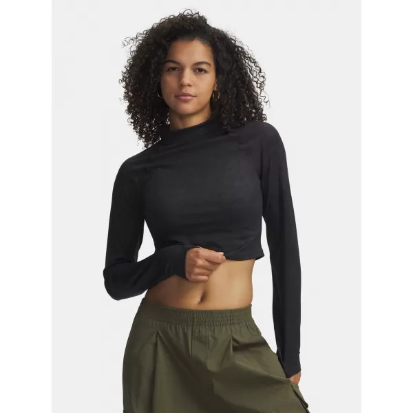  Tricou pentru femei UNDER ARMOUR MERIDIAN SUEDE EFFECT LS 6007020-001 NEGRU 
