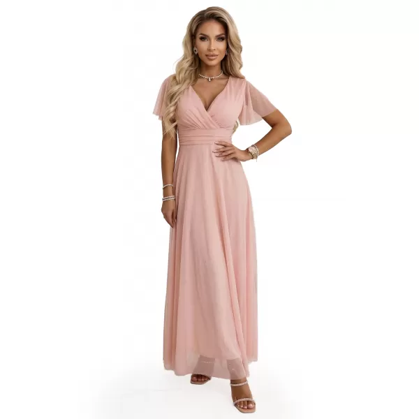  Rochie NUMOCO 635-7 PIERSICĂ 