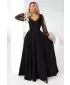 Rochie NUMOCO 640-2 NEGRU