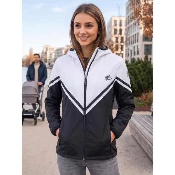  Jachetă softshell premium pentru femei ALTISPORT VOJ/ALW101JACK01 ALB-NEGRU 