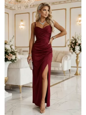 Rochie NUMOCO 647-1 BURGUNDIA
