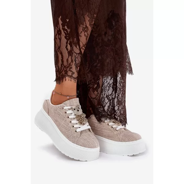  Adidași de damă S.BARSKI BF51-014 BEJ 